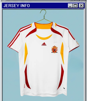 2006 Spain Away Jersey - "Germany 2006 World Cup" Retro