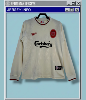 1996-97 Liverpool Long Sleeve Home Jersey - Reebok x Carlsberg