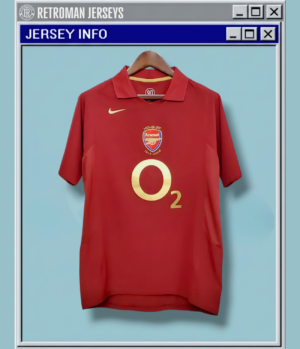 2005-06 Arsenal Home Jersey - Red Burgundy Highbury Farewell Edition