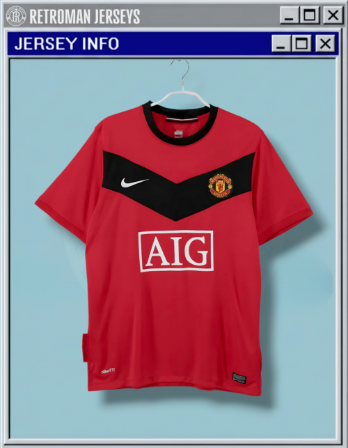 Manchester United 2009-10 Retro Home Shirt - Centenary Edition
