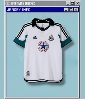 1999-2000 Newcastle United Away Jersey - Vintage Adidas Retro