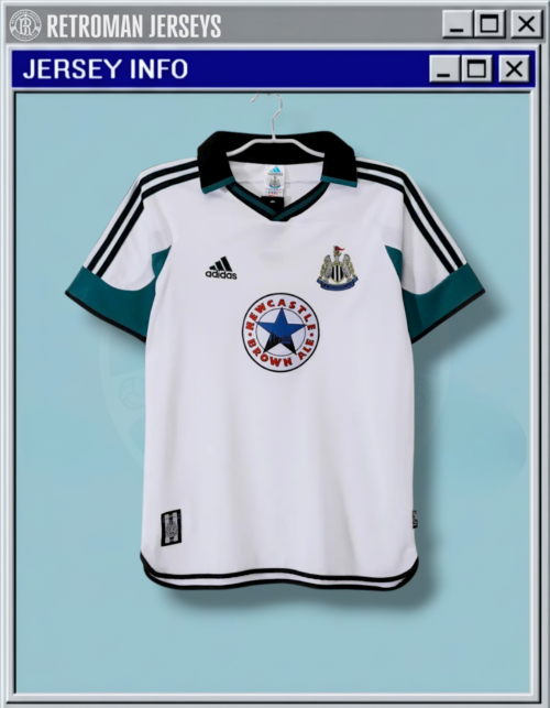 1999-2000 Newcastle United Away Jersey - Vintage Adidas Retro