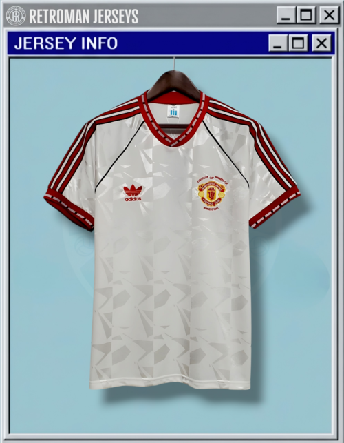 Manchester United 1990-91 Away Jersey - European Cup Winners' Cup Edition