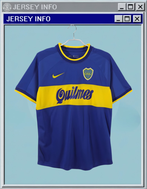 2000-01 Boca Juniors Home Jersey - Nike "Quilmes" Intercontinental Cup Champion