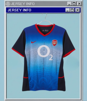 2002-03 Arsenal Away Jersey - Blue O2 Classic