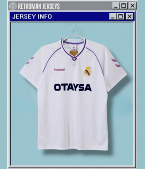 Real Madrid 1990-1991 Home Retro Jersey