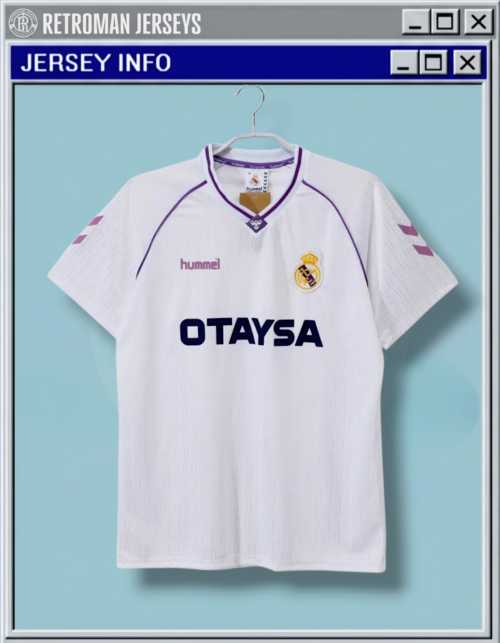 Real Madrid 1990-1991 Home Retro Jersey