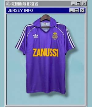 Real Madrid 1984-85 "Zanussi Purple" Retro Away Jersey