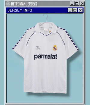 Real Madrid 1986-87 Home Retro Jersey