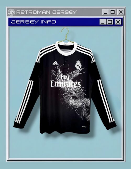 Real Madrid 2014-2015 Third "Yohji Yamamoto" LONG SLEEVE Retro Jersey